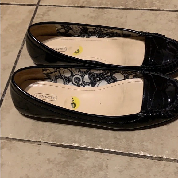 Coach Black Patent Leather Loafers - Picture 3 of 14